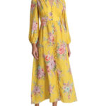 Zimmerman Yellow Zinnia Floral-print Linen Maxi Dress