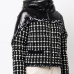 Moncler Ginavelle Boucle Tweed & Shell Down Jacket