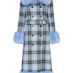 SHRIMPS RIVER FAUX FUR COAT BLUE