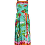 Dolce & GabbanaVegetable-Print Charmeuse silk dress