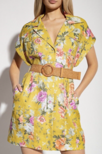 Zimmerman Floral Belted Shirt Dress