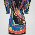 NWT Versace Barocco Rodeo Print Mini Dress 